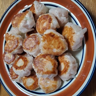 魚肉ソーセージと木綿豆腐の焼きシュウマイ